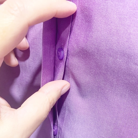 Orvis Wrinkle Free Cotton Button Up Sleeveless Top - Picture 3 of 9